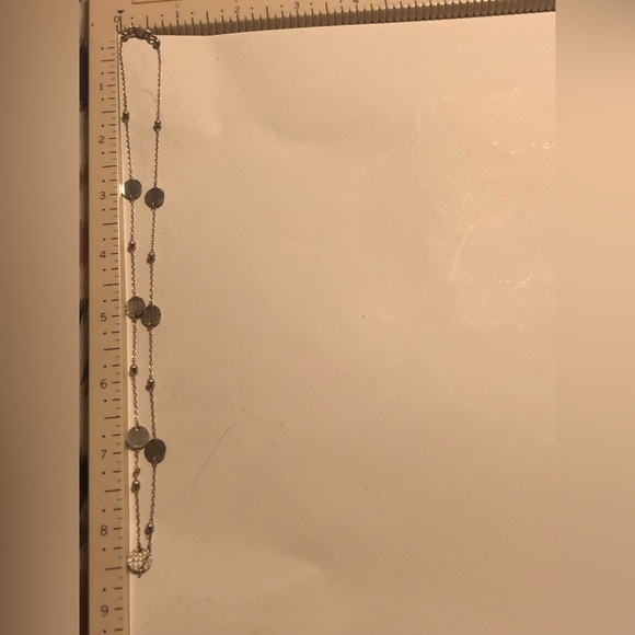 STERLING Silver Mini Engraved Circles Discs Necklace 17” - Picture 5 of 5